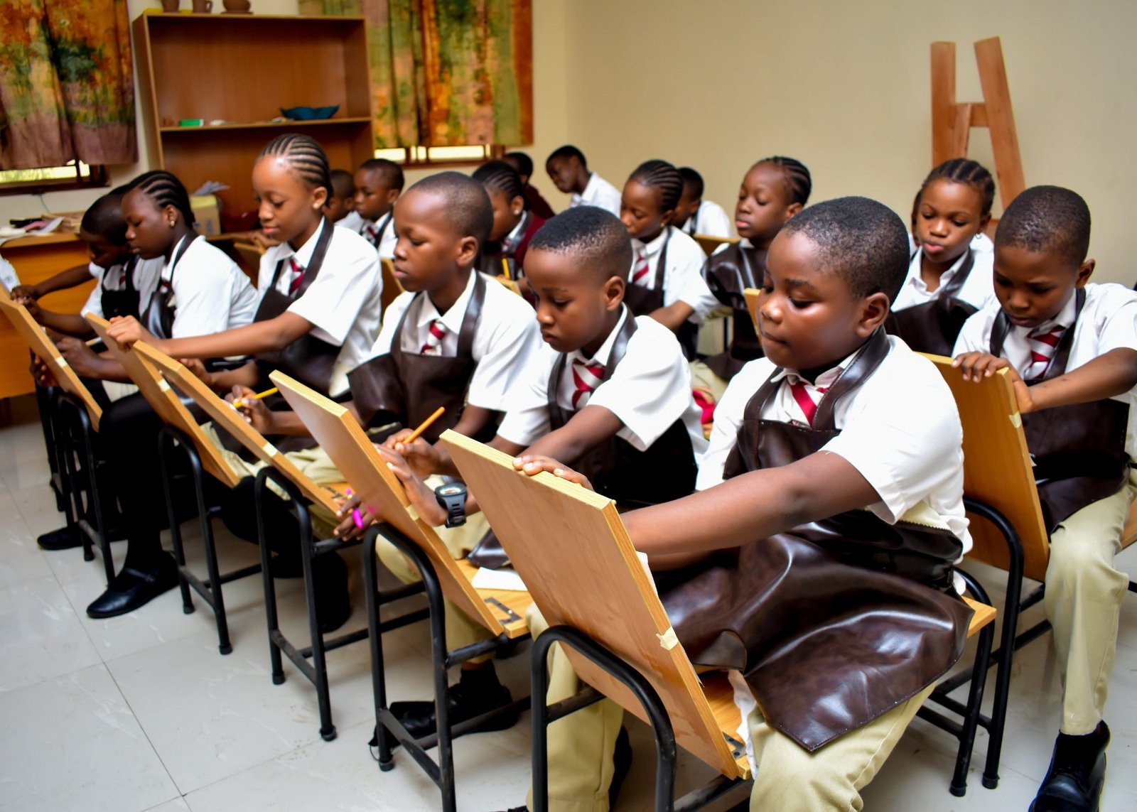 Students in classroom at Inspira Schools, Ikorodu